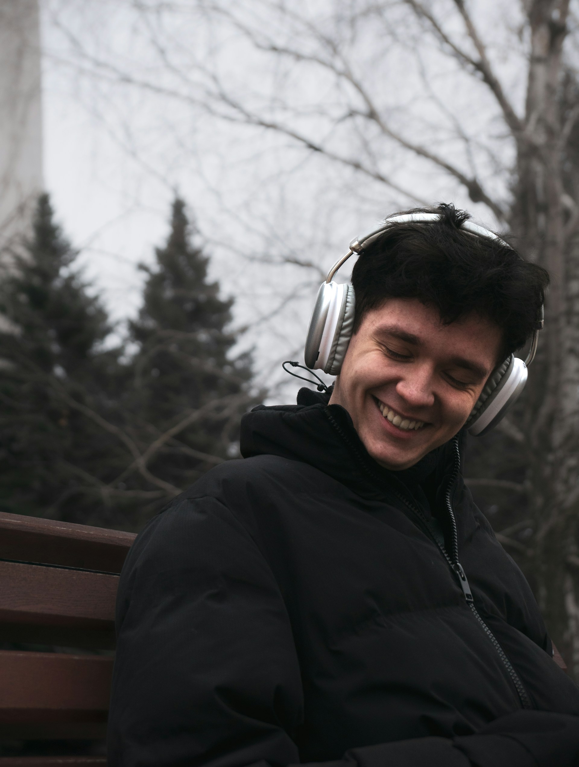 People wearing headphones